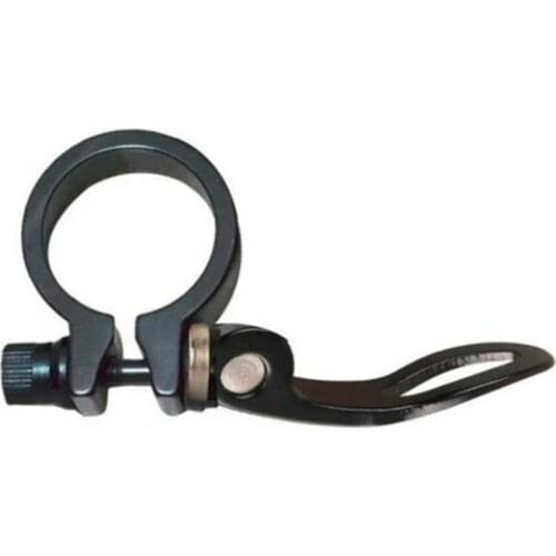 2021 New Black Bike Bicycle Seatpost Clamp 34.9mm Aluminum Quick Release Seat Post Bicycle Accessories