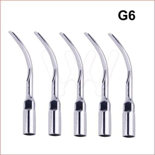 5Pcs Ultrasonic Scaler Scaling Tip G6 For Woodpecker EMS Handpiece Original scaler insert