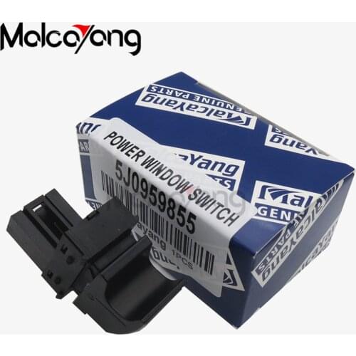 5J0959855 Electric Power Window Control Button Switch For VW for Skoda Fabia Octavia Superb Red Light 5J0 959 855