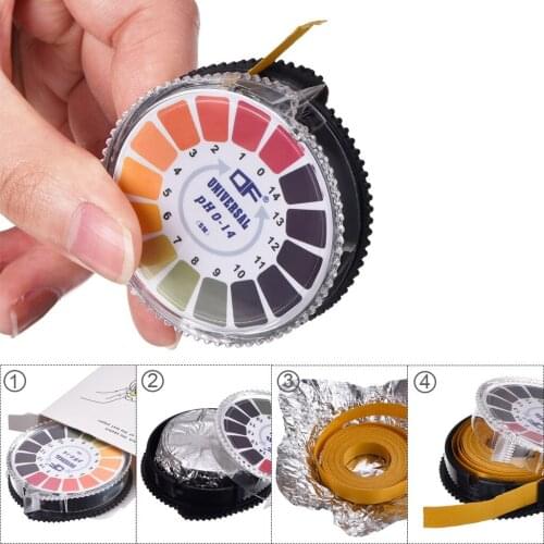 5M PH Test strips Test Paper Alkaline Acid Indicator Paper For Water Quality Saliva Urine PH Test Tape Type Range 0-14 20JAN1