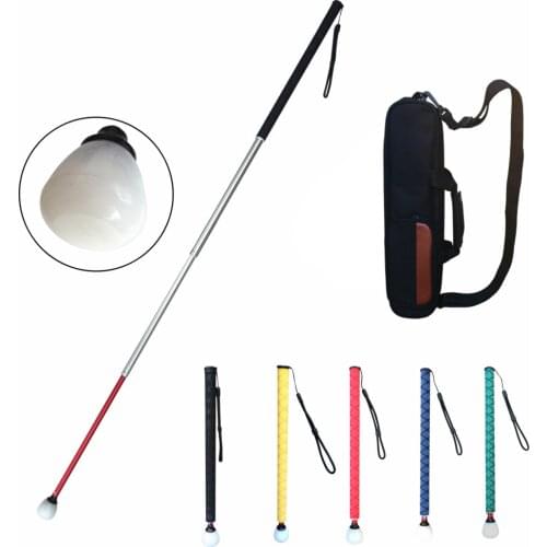 Aluminum Telescopic Blind Cane with Rolling Tip 39cm-123cm (15.4 inch-48.4 inch), with 2 Tips