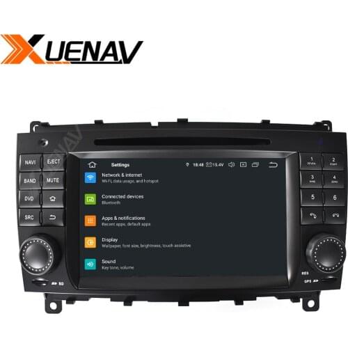 Android 2 din car audio multimedia DVD player for Benz C- W203 CLK W209 2004-2007 car radio touch screen GPS navigation