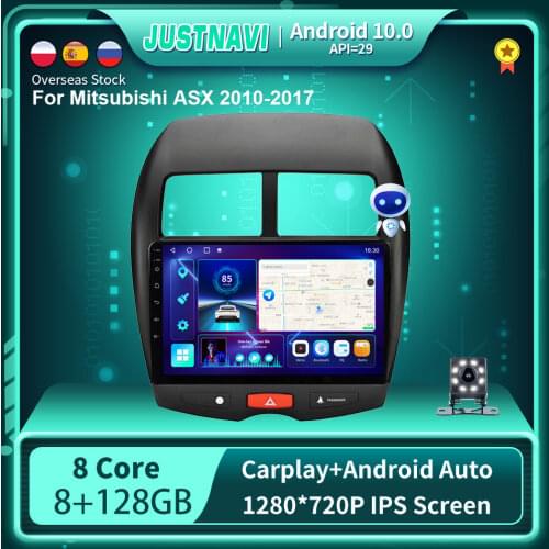 1280*720P Android 10.0 GPS Car Radio For Mitsubishi ASX 2010-2017 Player DSP Carplay 6G 128G Stereo OBD Navigation No 2 din DVD
