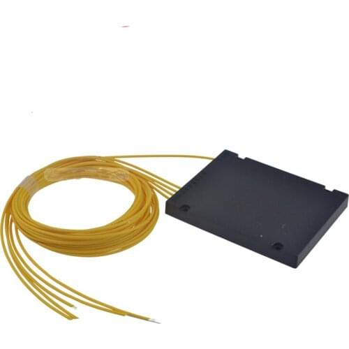 Free Shipping 2pcs/lot GPON EPON 2.0mm 1.5M 1x4 ABS Box 4 Way 1*4 Fiber Optical PLC Splitter without Connector