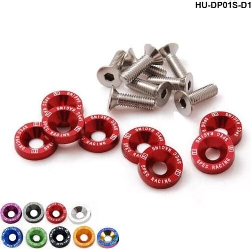 D1 Spec 8 Pcs M6 x 20 Headlights Bumpers Fender Washers Kit Bolt Screw Engine Fit For HONDA HU-DP01S-D1