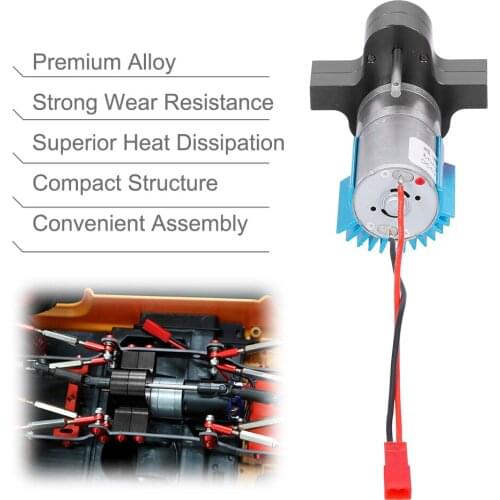 Replacement For 1/12 MN-D90 FJ-45 Gearbox Metal Gearbox 370 Brushed Motor Speed Change RC Car Parts