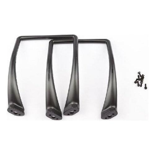 F08023 Universal Heighten Broaden Tall Landing Gear Skid For Phantom 1 & 2 Quadcopter FPV Black 2Pcs + FS