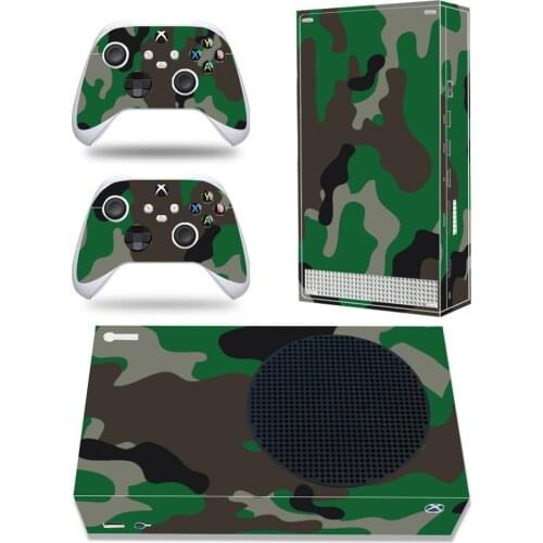 Camouflage For Xbox Series S Skin Sticker For Xbox Series S Console and 2 Controllers Gamepad Vinyl Skin Sticker Decal