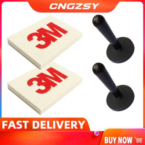 2pcs Strong magnetic Gripper magnet holders + 2pcs wool squeegee high quality Scratch Car Film Wrap Vinyl Tinting Tools Kit K52