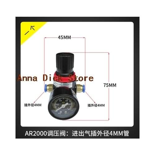 Medical Oxygen Gas Pressure Regulator Diaphragm with humidifier bottle AR2000
