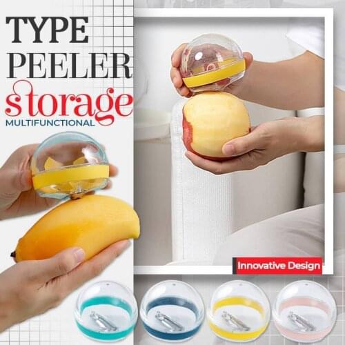 Multifunctional Storage Type Peeler Potatoes Carrot Hand Grater Fruit Vegetable Peeler With Container Knife For Cleaning Vegetab