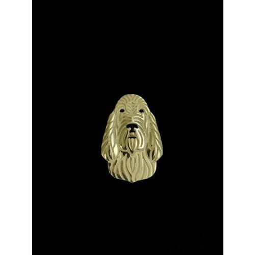 Trendy high quality Spinone Italiano animal brooches plate silver fashion jewelry