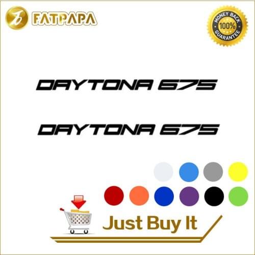 Motorcycle bike Fuel tank Wheels Fairing notebook Luggage helmet MOTO Sticker decals For Triumph Daytona 675 675R