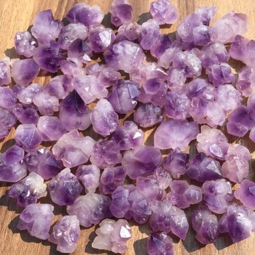 100G Natural Amethyst Flowers Quartz Crystal Healing Mineral Randomly Send