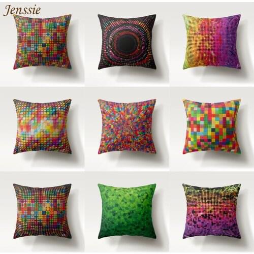 3d Printing Cushion Cover Geometric Pattern Throw Pillowcase Suitable For Office Sofa Chair Lumbar Cushion Mattress Cover