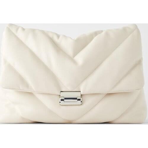 Solid Color PU Leather Crossbody Bags 2020 Designer Chain Crossbody bag white Lady Shoulder Messenger Bag Purse Bolso Mujer