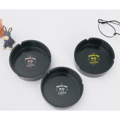 European Style Ashtray Portable 10*10*3CM Cigarette Accessories 1Pcs Cigar Ash Tray Round Shape Mini Melamine Ashtray
