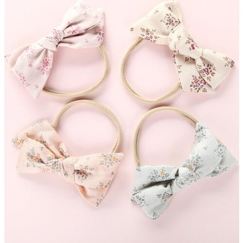 Cute Baby Toddler Kids Girls Bow Hairband Turban Knot Rabbit Headband Floral Little Girls Headwear 0-8Years