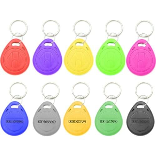 10pcs/Lot 125Khz ID Copyable RFID TK4100 EM410 Smart Card, Read but Unwriteable Access Control Token Tag Keyfobs Keychains