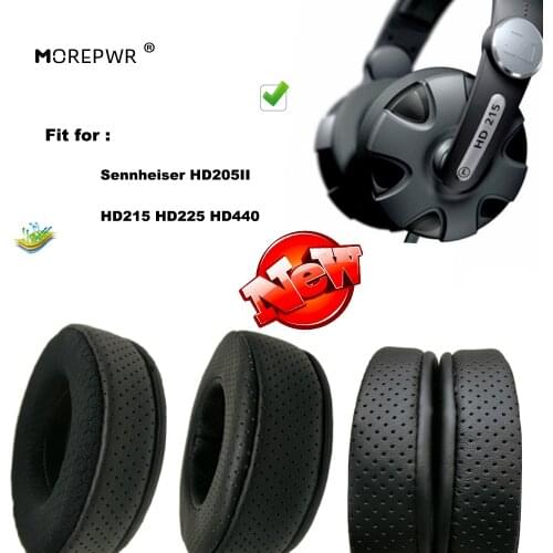 Replacement Ear Pads for Sennheiser HD205II HD215 HD225 HD440 Headset Parts Leather Cushion Velvet Earmuff Earphone Sleeve Cover