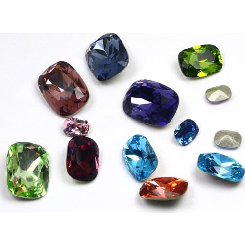 Hot Sale Oval Shape Crystal Rhinestone 10*14 13*18 Pointback Crystals Glass Stone For Jewelry Making shoes bags DIY Crafts