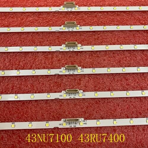 10 PCS LED backlight strip for Samsung 43NU7100 UE43NU7170U UN43NU7100 UE43NU7100 UE43NU7120 UE43NU7170 UN43RU7400 BN61-15482A