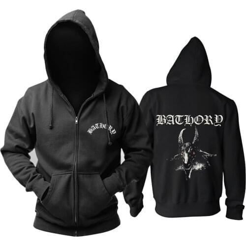 4 designs Bathory Rock hoodies brand death dark metal demon chandal hombre sudadera zipper Sweatshirt Outerwear skateboard
