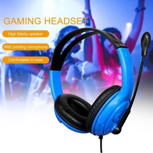 Universal Wired Headphone Head-mounted Gaming Headset 3.5mm Plug With Microphone Gaming Headsets for Phones Tablets and Computer