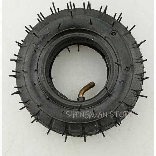 High Quality 6" Tire Tyre 6X2 Inner and Outer Tire Pneumatic Tyre Electric Scooter F0 Pneumatic Wheel Trolley Cart Air Wheel