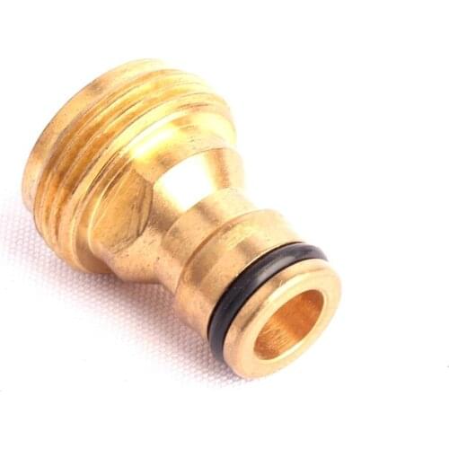 15pcs 3/4 Inch Male Thread Quick Connector Nipple Connector Green Thumb Brass Connector