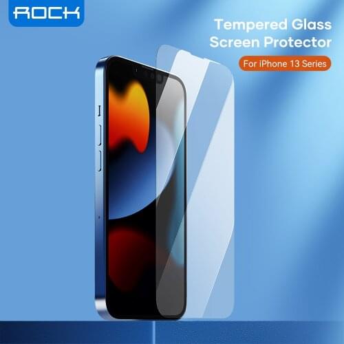 ROCK 2PCS Tempered Glass For iPhone 13 Pro Max Screen Protector Scratch Resistant Advanced HD Glass Film For iPhone 13 Mini