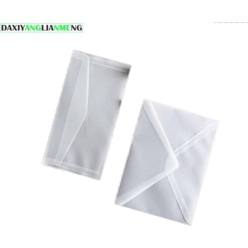 50Pcs/lot 17.5cm ~ 23cm translucent mailer/ envelope DIY parchment paper envelopes for Wedding Party Invitation Card Envelopes
