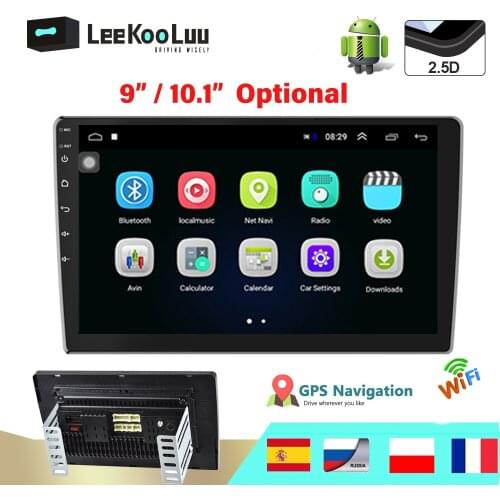 LeeKooLuu 2 Din Android Car Radio 2.5D 9" / 10.1" Car Multimedia Player 2Din Autoradio GPS Navigation Stereo for VW Ford Nissan