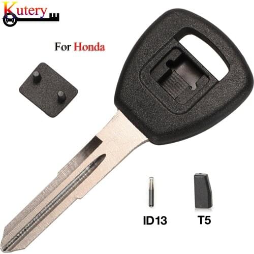 Kutery 10PCS/Lot Remote Ignition Car Key Shell For Honda Accord Civic Insight Odyssey Prelude S2000 With ID13 T5 Chip