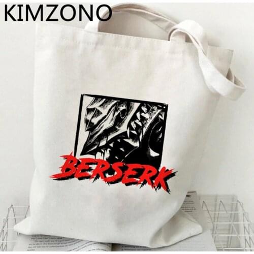 Berserk shopping bag cotton grocery bolsa bolso shopping reusable bag reusable foldable jute custom