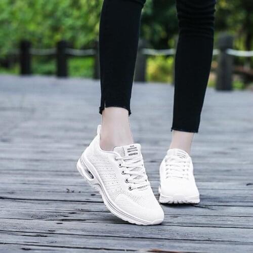 Large Size Outdoor Shock Absorption Sport Sneakers Woman Sports Shoes for Kids Running Shoes Air White Tennis 2021 Schue A-1484