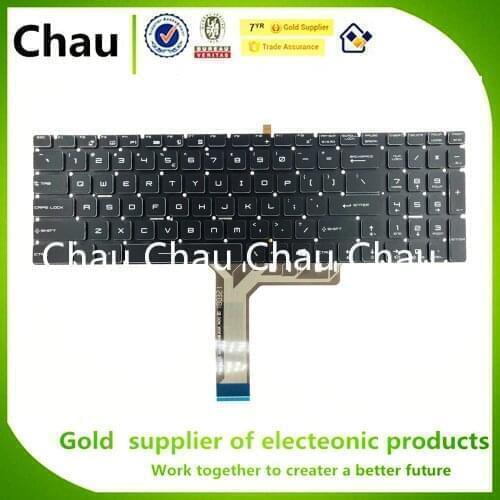 Chau New For MSI GP63 GP73 GF62 GF62VR GF72VR Keyboard Full Colorful Backlit US