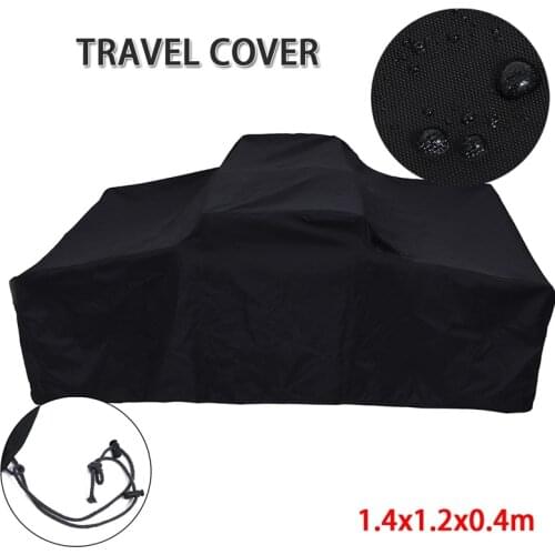 Black Camping Trailer Cover Travel Car Roof Tent Cover 140x120x40CM 210D Oxford Cloth Outdoor Furtinure Cover
