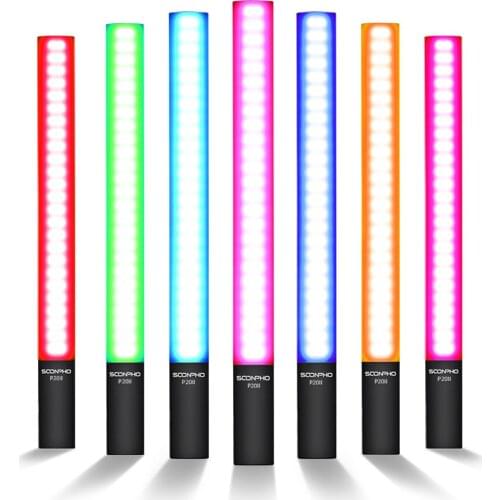 SOONPHO P20 II P20II RGB Colorful LED Stick Fill Light Handheld 20W 3000K LED Light stick Speedlight Photographic Lighting
