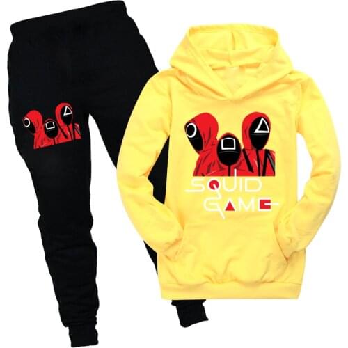 MINECRAFT game Cartoon Hoodies for Kids Boy Sweatshirt Sets Girls Winter Clothing Children Casual Tracksuit Hooded With Pants