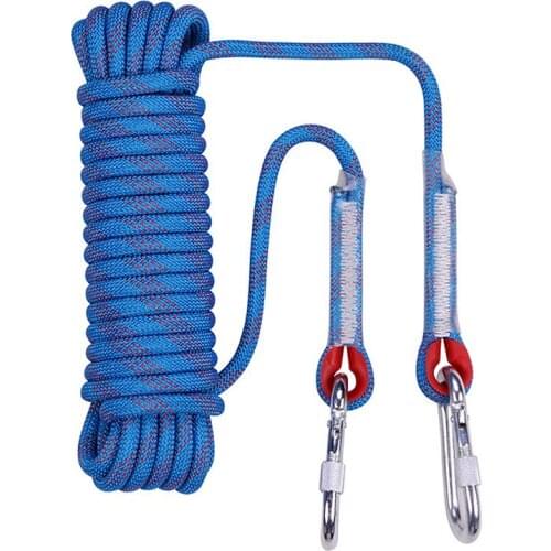 Diameter 12mm Rock Lanyard Nylon Climbing High Strength Safety Camping Rope Survival Fire Escape Cord Hiking Climbing Rope
