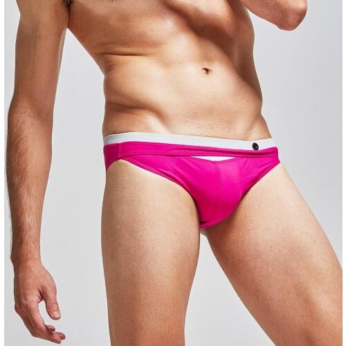 Mens Sexy Bikini Swimwear Men Striped Swim Briefs Trunks Beach Shorts Swimsuits Swimming Trunk Brief Gay Male Beachwear