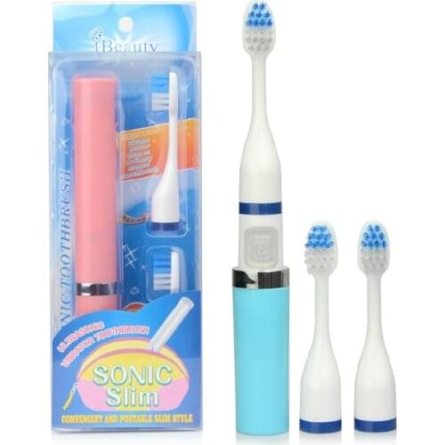 Protable battery powered Ultrasonic vibration toothbrush SonicSlim lipstick shape Adult electric toothbrush as oral care product