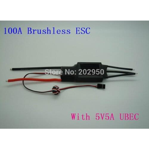 1piece Brushless Motor 100A ESC 5A / 5V BEC 2-7S For RC Airplane Aircraft Electronic Speed Controller ESC Promotion