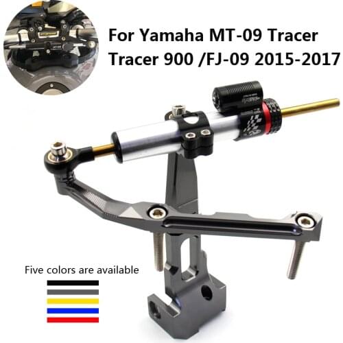 Motorcycle Steering Stabilize Damper Bracket Mounting kit support For Yamaha MT-09 Tracer 900 FJ-09 2015 2016 2017