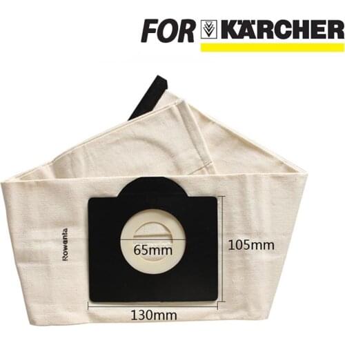 Washable Karcher WD3 dust bags cloth WD3300 MV3 SE4001 SE4002 6.959-130 A2200 A2500 A2600 A2900 A3100 Vacuum cleaner bags