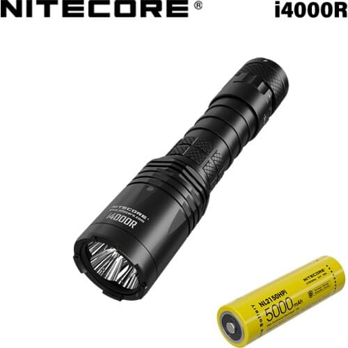 NITECORE i4000R 4400 Lumens innovative maintenance flashlight, equipped with 21700 large-capacity battery
