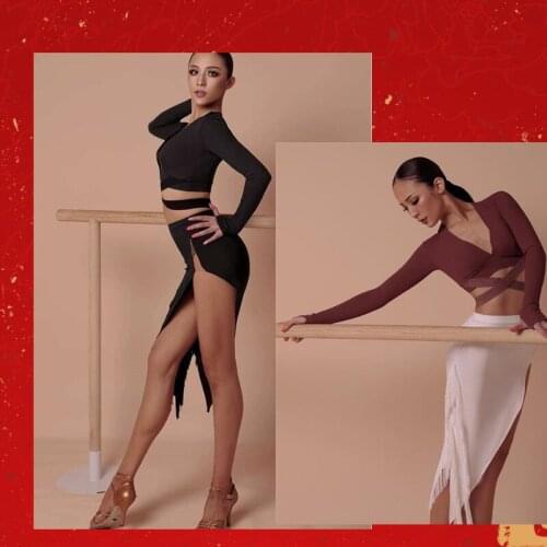 Latin Dance Dress Women Adult Costume Latin Dance latin skirt latin top blouse2047