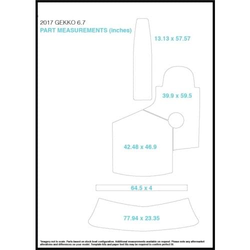 2017 Gekko 6.7 Swim Step & Cockpit Pad Boat EVA Teak Decking 1/4" 6mm