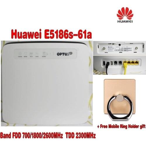 Unlocked HUAWEI E5186s-61a LTE CPE Cat6 300Mbps Wireless WiFi Router+ free gift